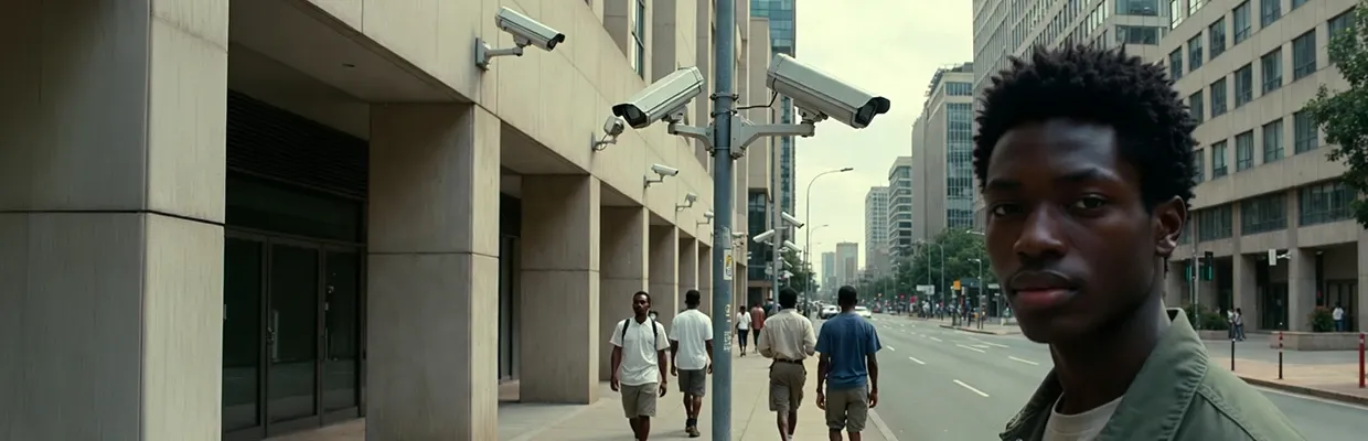 City in Africa filled with CCTV cameras on every corner, monitoring their citizens at all times