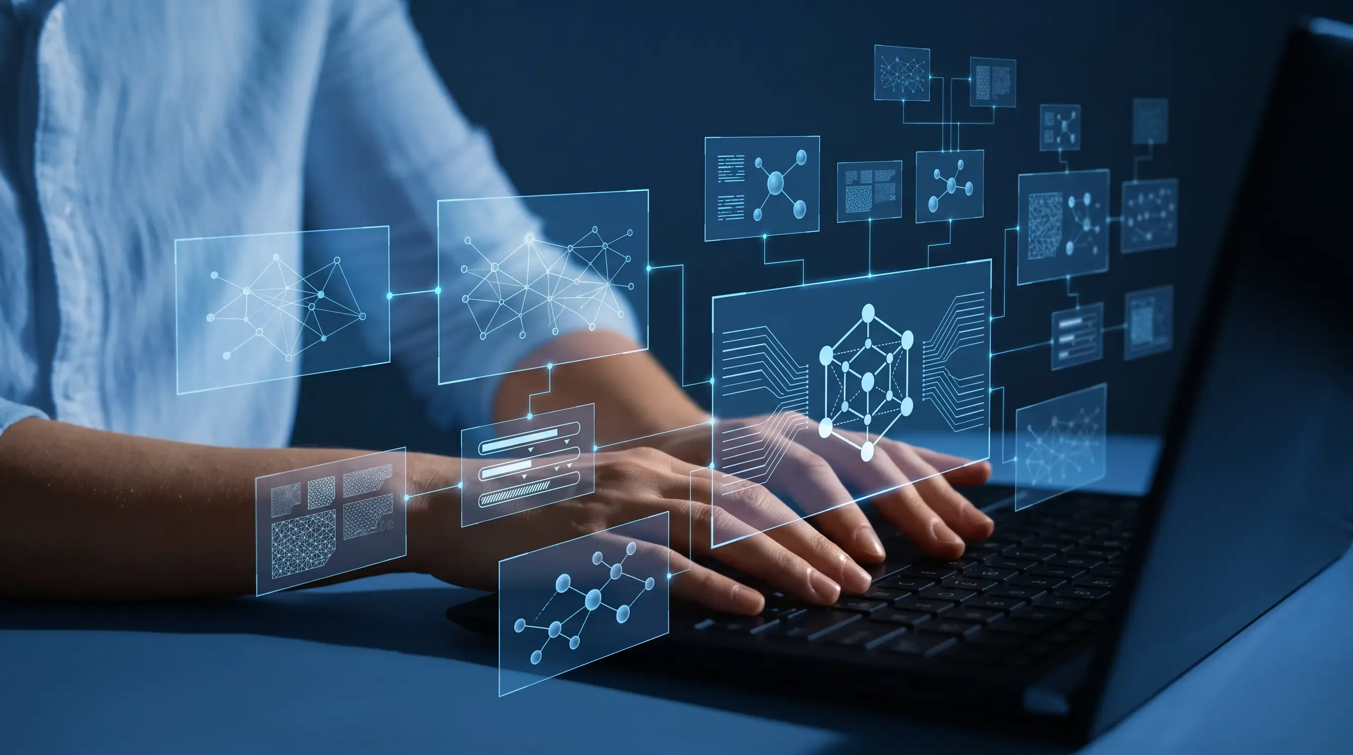 A conceptual image of an online dabatase