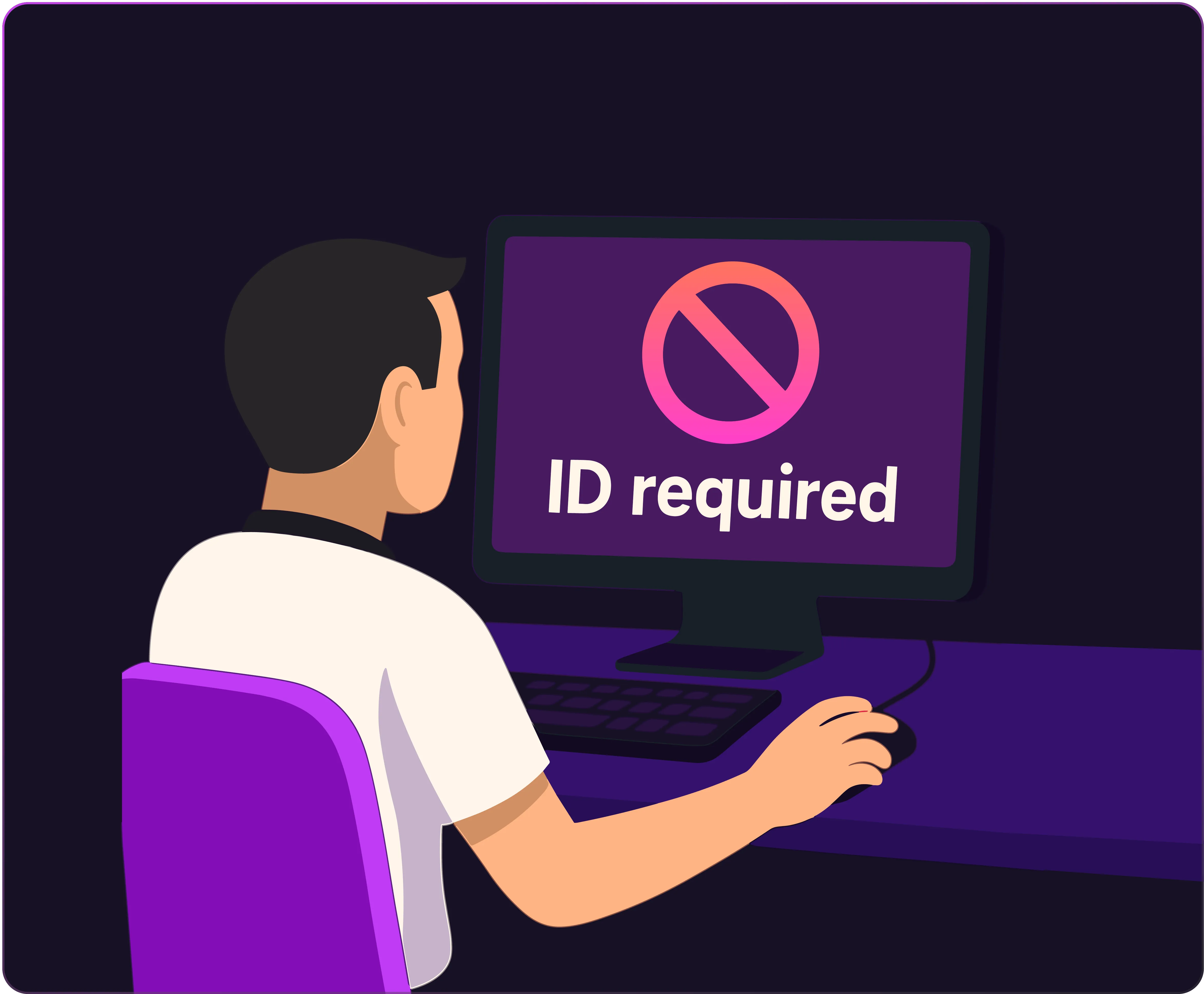 image representing  person being blocked from accessing website due to state online laws