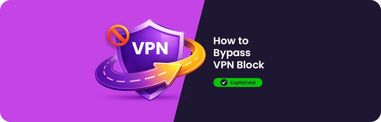 Illustration showing a shield with the word "VPN" on it